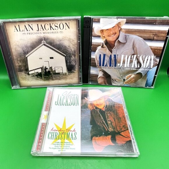 Lot 3 Alan Jackson CD Album Country Gospel Music Christmas Classics 1990s 90s - Picture 1 of 13